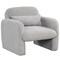 Modern Accent Chair with Waist Pillow and Armrests for Living Room Bedroom
